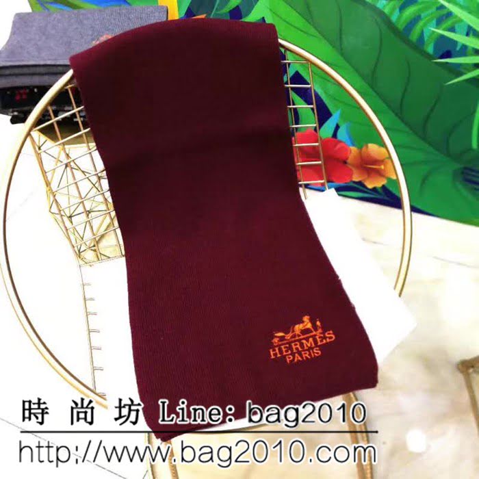 HERMES愛馬仕專櫃同步2018男士冬季兔絨圍巾 男女同款 LLWJ7564